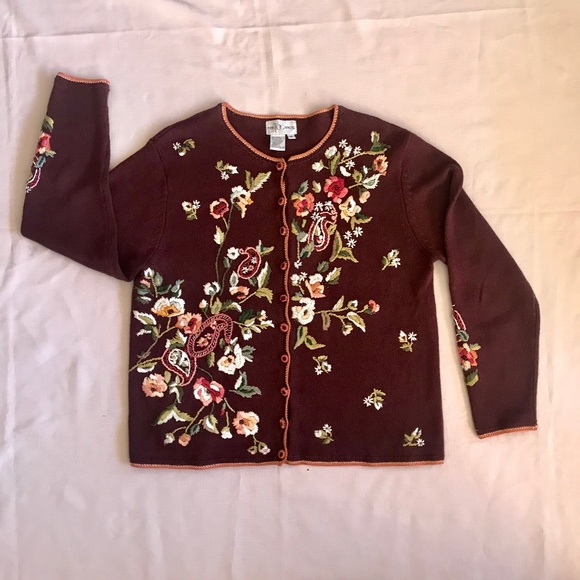 Vintage Sweaters - Vintage Grandma Style Cardigan